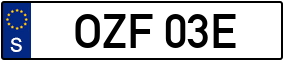 Trailer License Plate